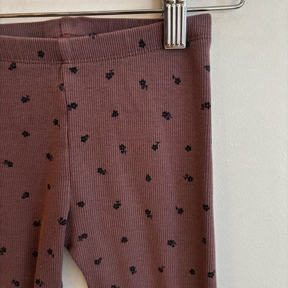 Purple Floral Leggings (18-24M)