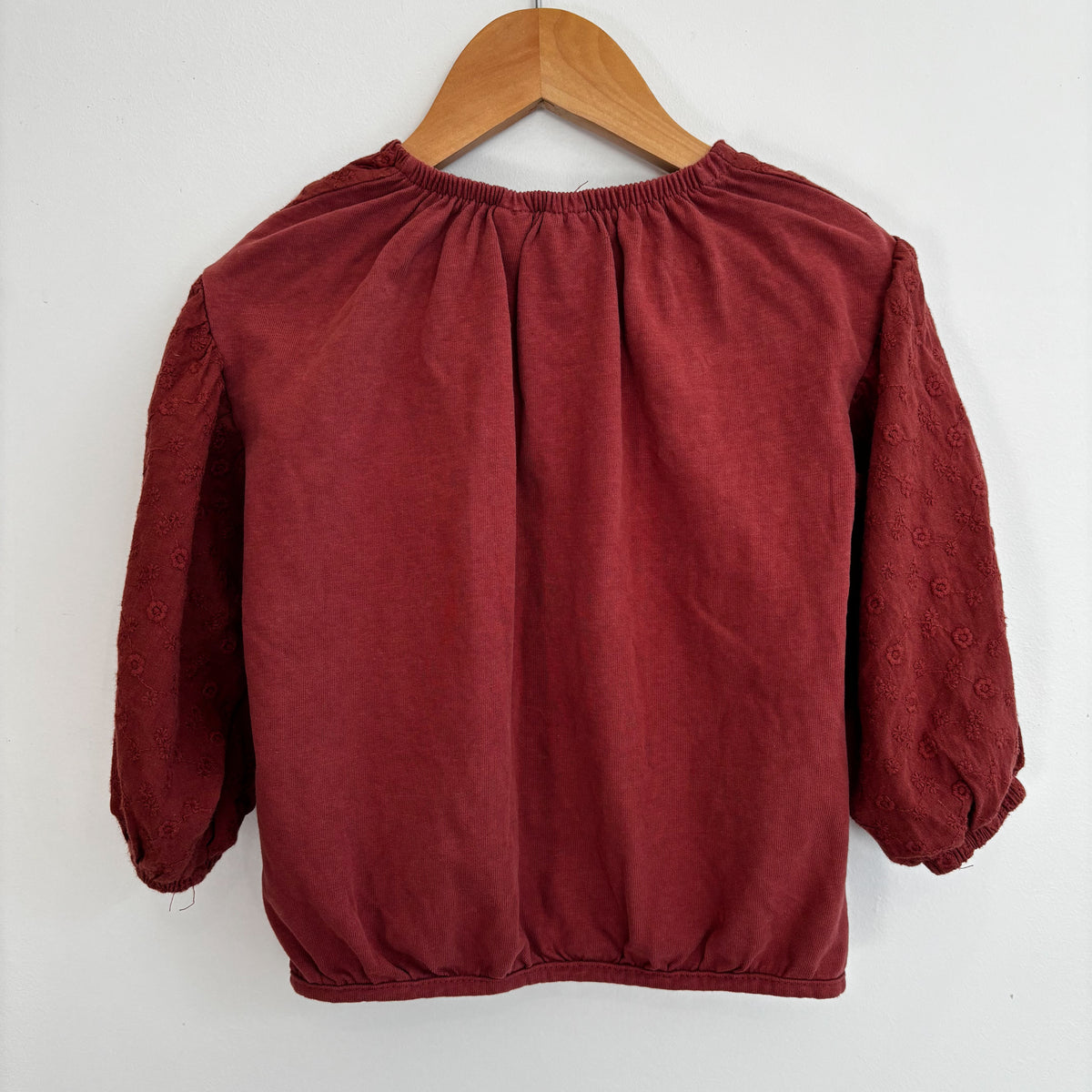Burgundy Cotton Blouse (18-24M)