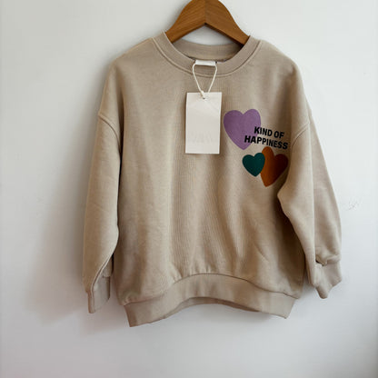 Heart Graphic Sweatshirt (4Y)