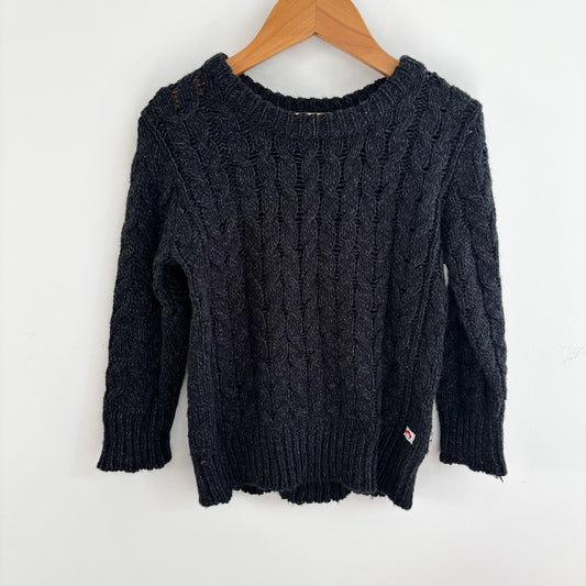 Dark Grey Cable Knit Sweater (2T)