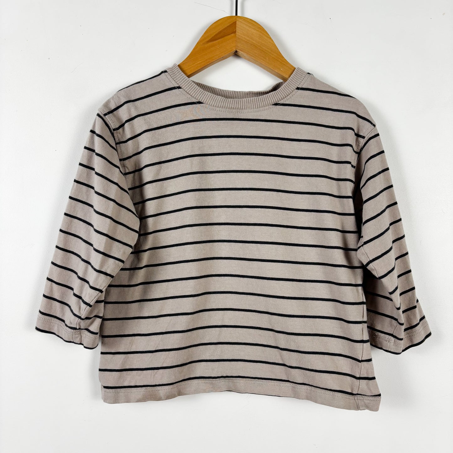 Beige & Black Striped Shirt (2-3Y)