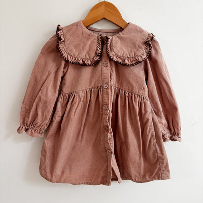 Corduroy Collared Dress (18M)