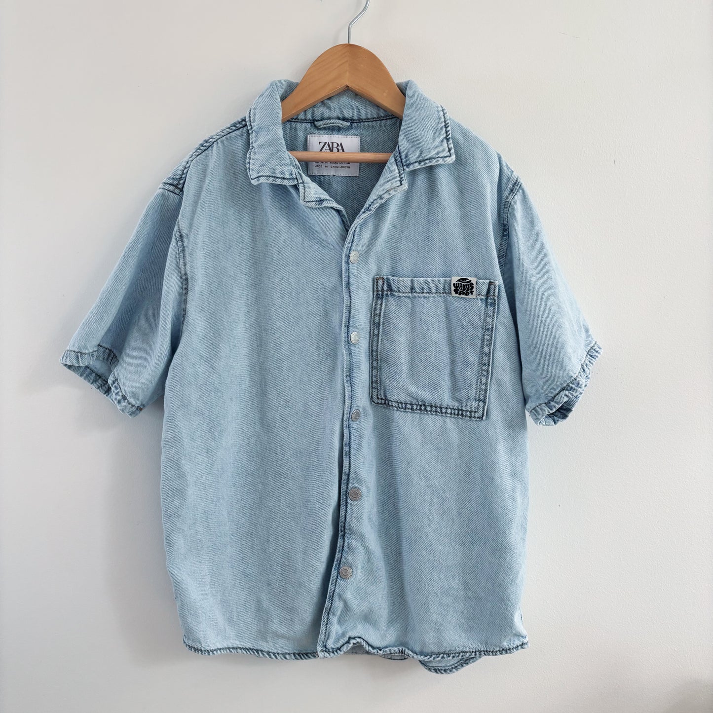 Snap-Up Denim Shirt (9-10Y)