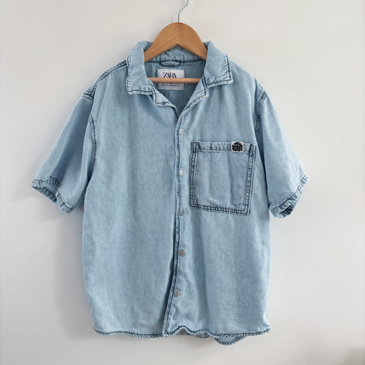 Snap-Up Denim Shirt (9-10Y)