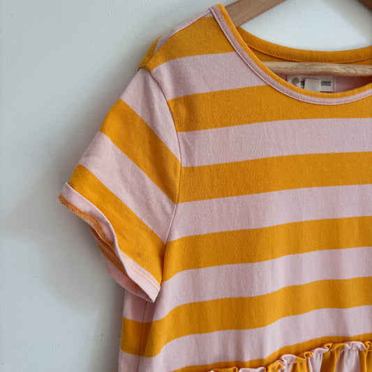 Pink & Orange Striped Dress (8Y)