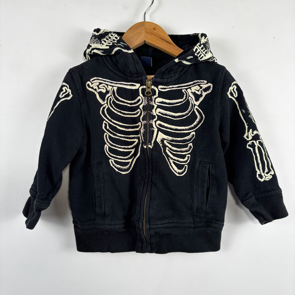Glow In The Dark Skeleton Hoodie (2Y)