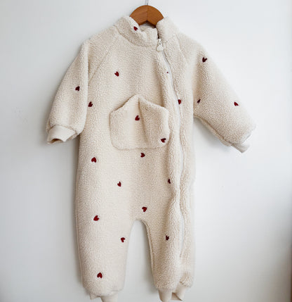 Cream Shearling Bunting Suit (18-24M)