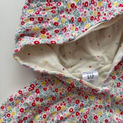 Floral Snap-Up Cotton Jacket (6-12M)