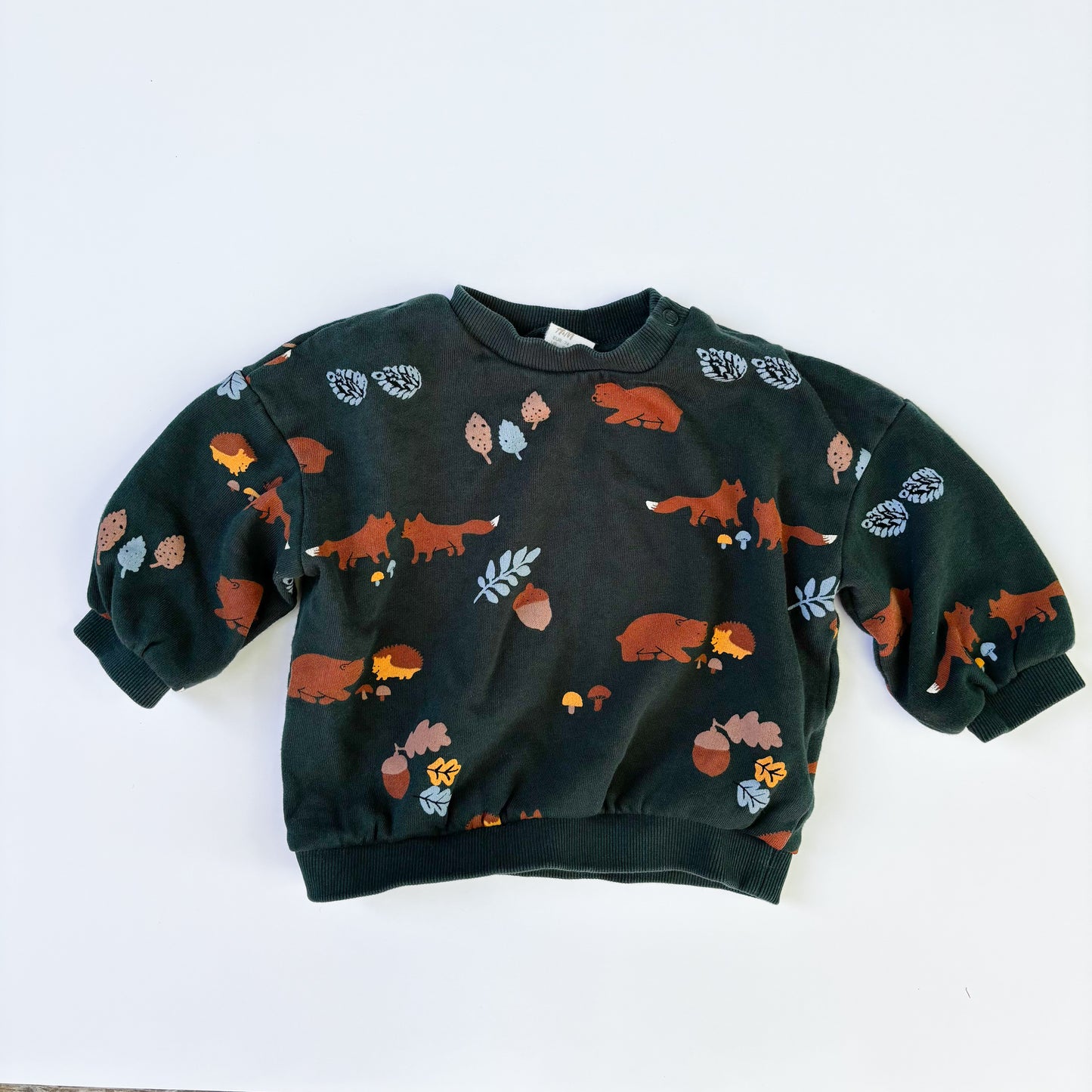 Fall Woodland Print Sweatshirt(6-9M)