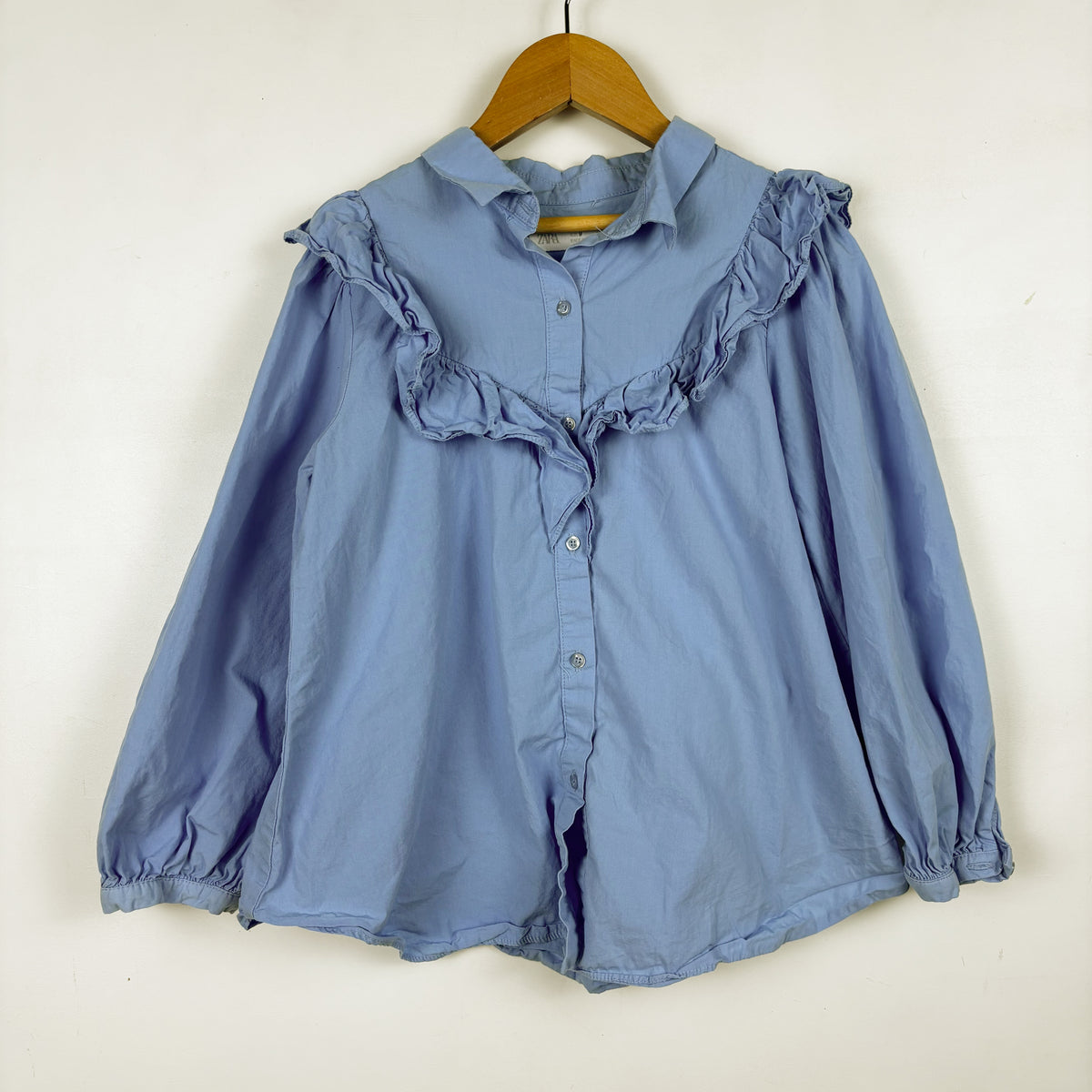 Light Blue Ruffled Top (9Y)