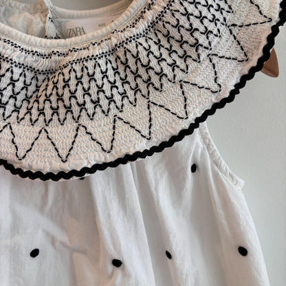 Embroidered White Dress (4Y)