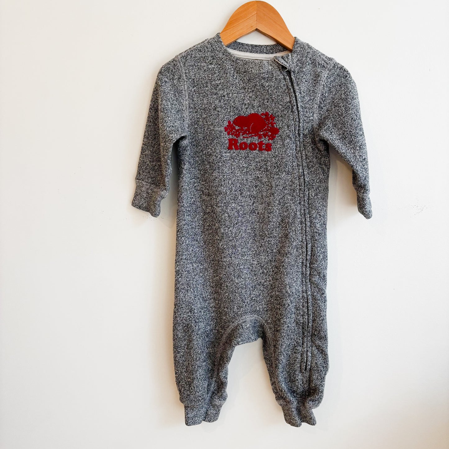 Grey Sweatsuit Romper (12-18M)