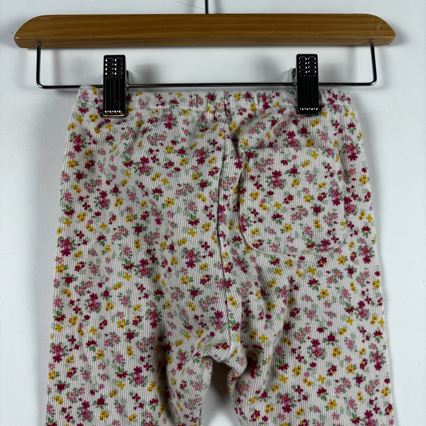 Floral Ribbed Leggings (3T)