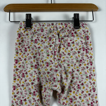 Floral Ribbed Leggings (3T)