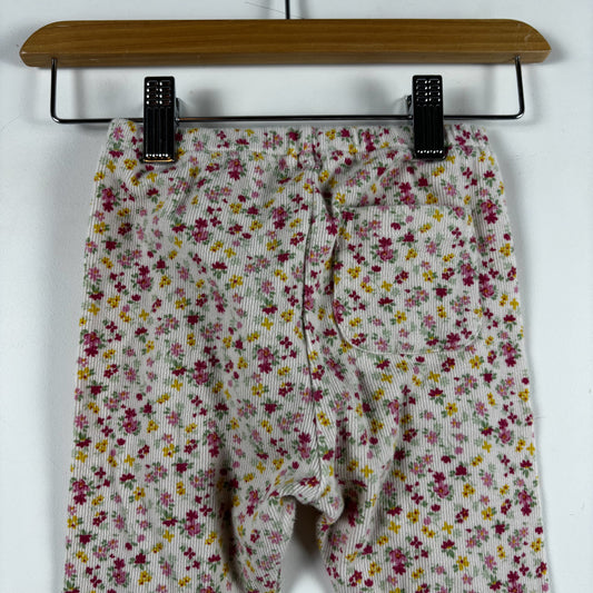 Floral Ribbed Leggings (3T)