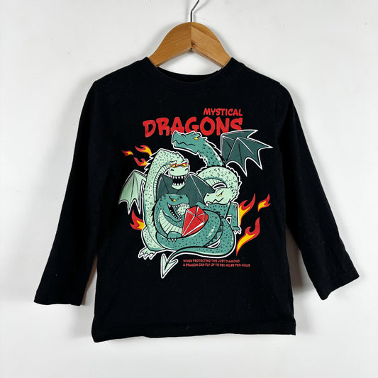 Black Dragon Long Sleeve Shirt (3T)
