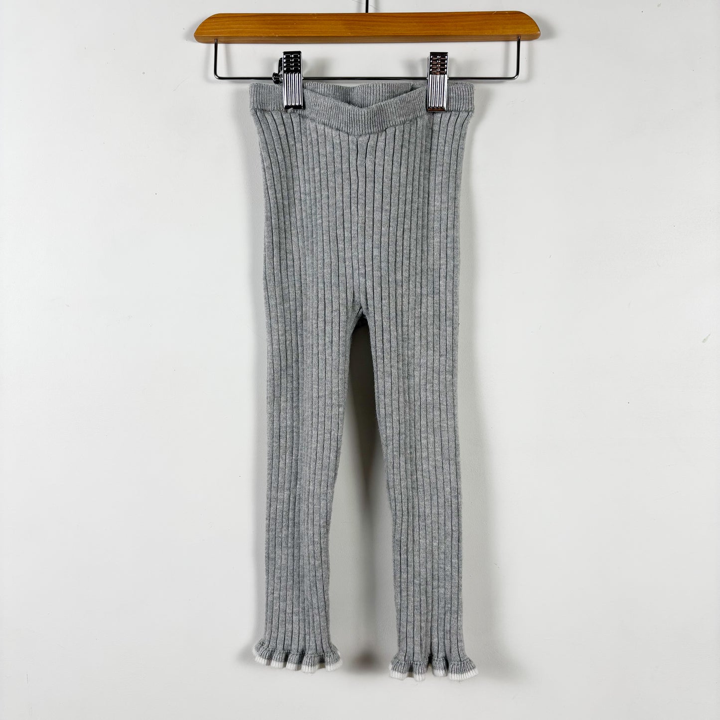 Ribbed Ruffle Hem Pants (3T)