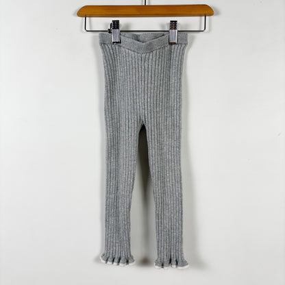 Ribbed Ruffle Hem Pants (3T)