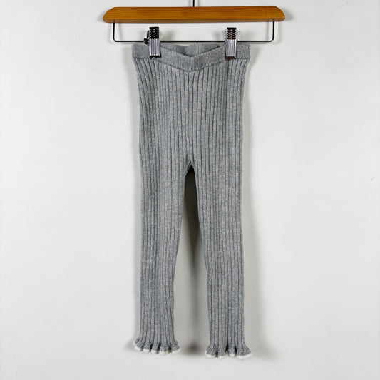 Ribbed Ruffle Hem Pants (3T)