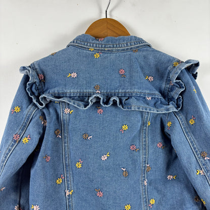 Embroidered Floral Denim Jacket (5Y)