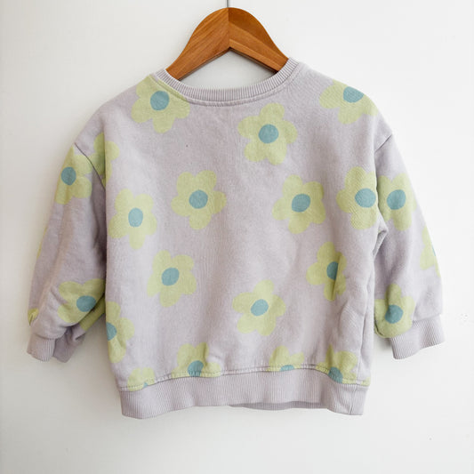 Pale Purple Flower Sweatshirt (18-24M)