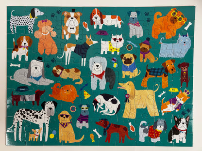 Double-Sided Cat & Dog Puzzle (100 PCS)