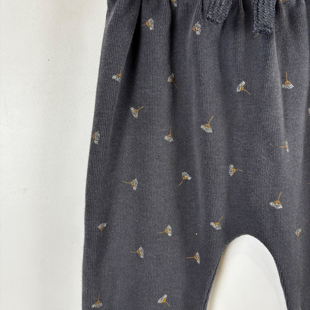 Dark Grey Floral Pants (12-18M)
