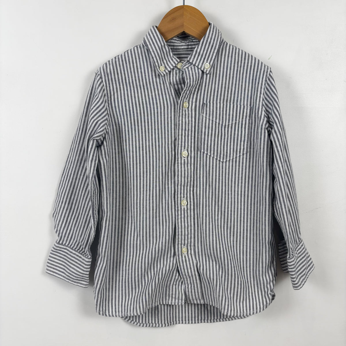 Striped Button-Up Shirt (4-5T)