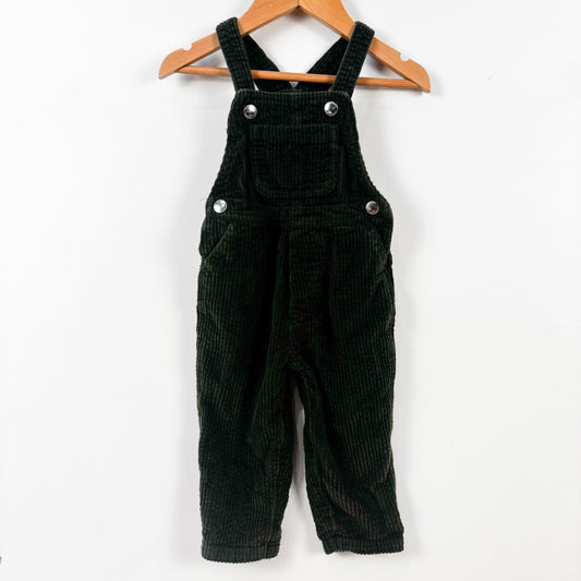 Dark Green Corduroy Overals (6-12M)