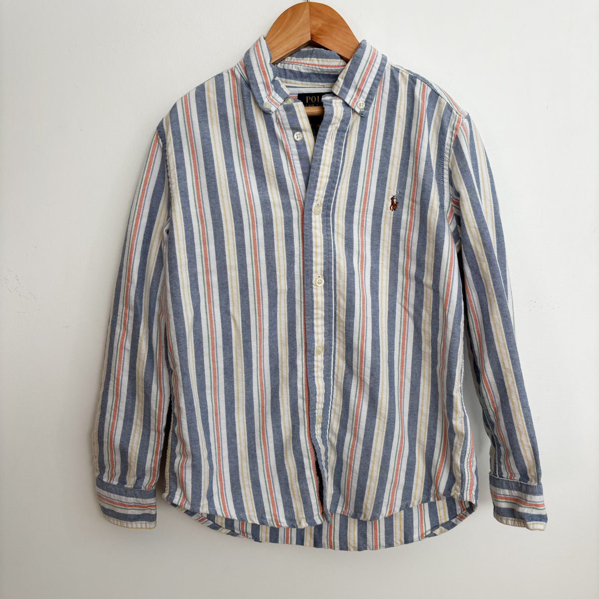 Striped Cotton Button-Up Shirt (7Y)