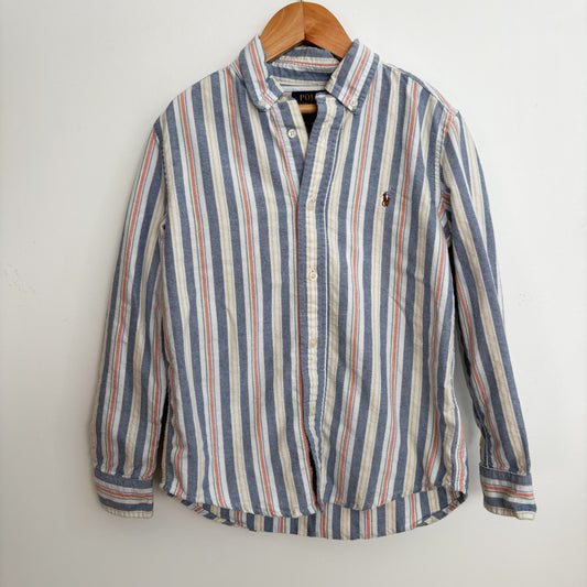 Striped Cotton Button-Up Shirt (7Y)