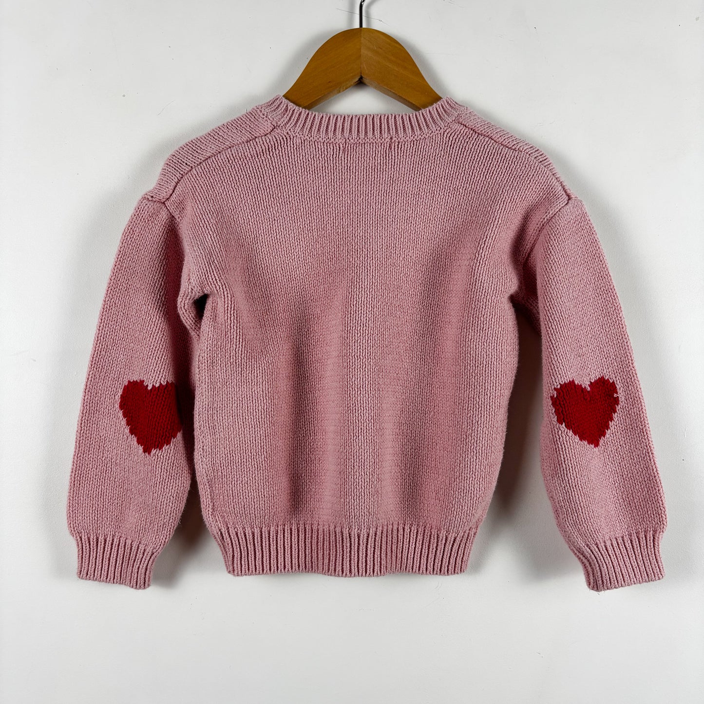 Pink Knit Heart Sweater (3T)