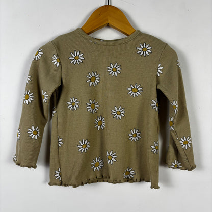 Light Brown Ribbed Long Sleeve Shirt (9-12M)