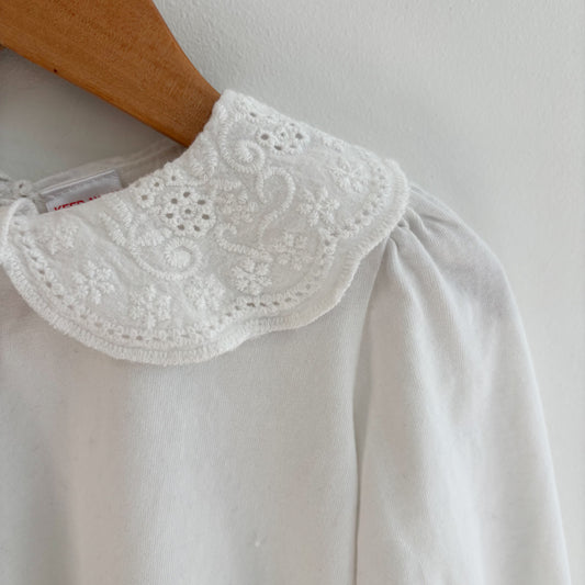White Lace Collar Long Sleeve (18-24M)