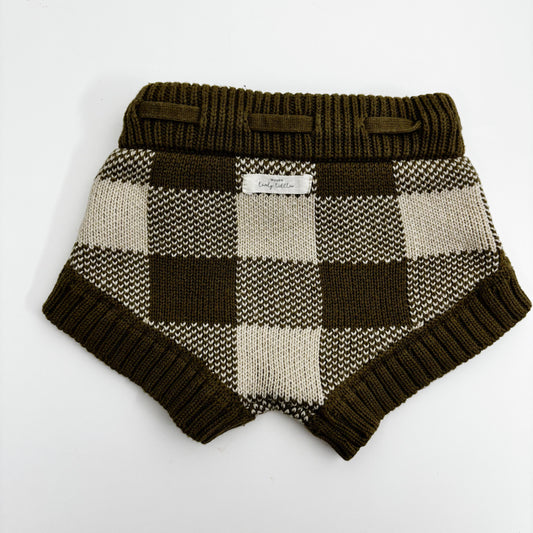 Plaid Knit Bloomers (3-6M)