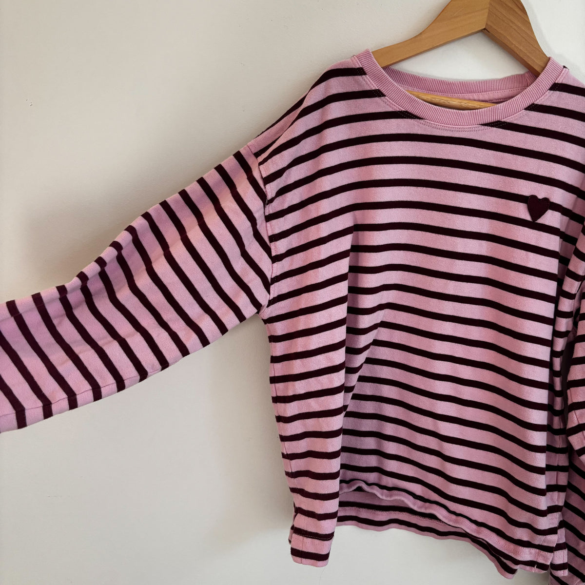 Pink & Burgundy Striped Shirt (12-13Y)