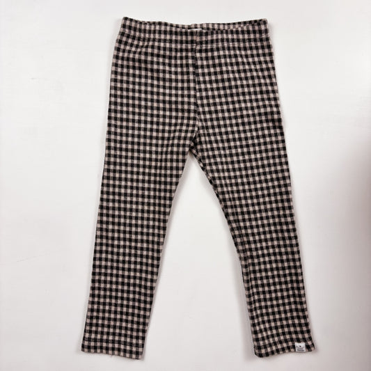 Pink & Grey Houndstooth Leggings (3T)