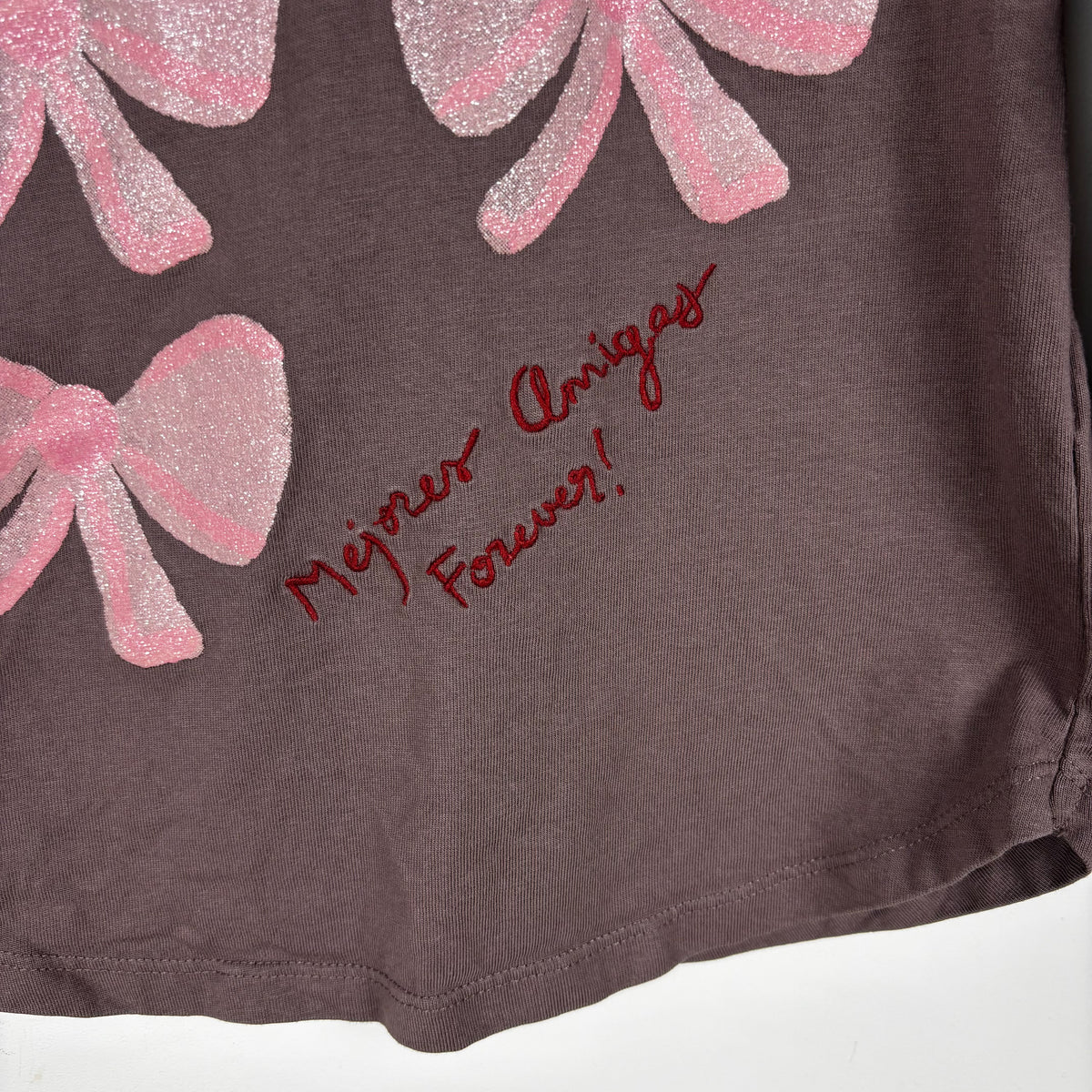 Sparkly Bow Long Sleeve Shirt (6Y)