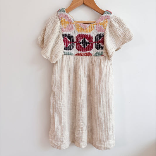 Embroidered Muslin Dress (5Y)