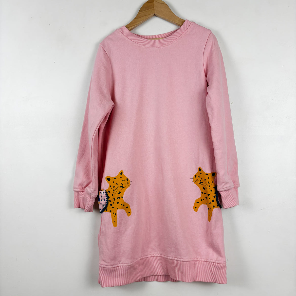 Tiger Pocket Sweatshirt Dress (6-7Y)