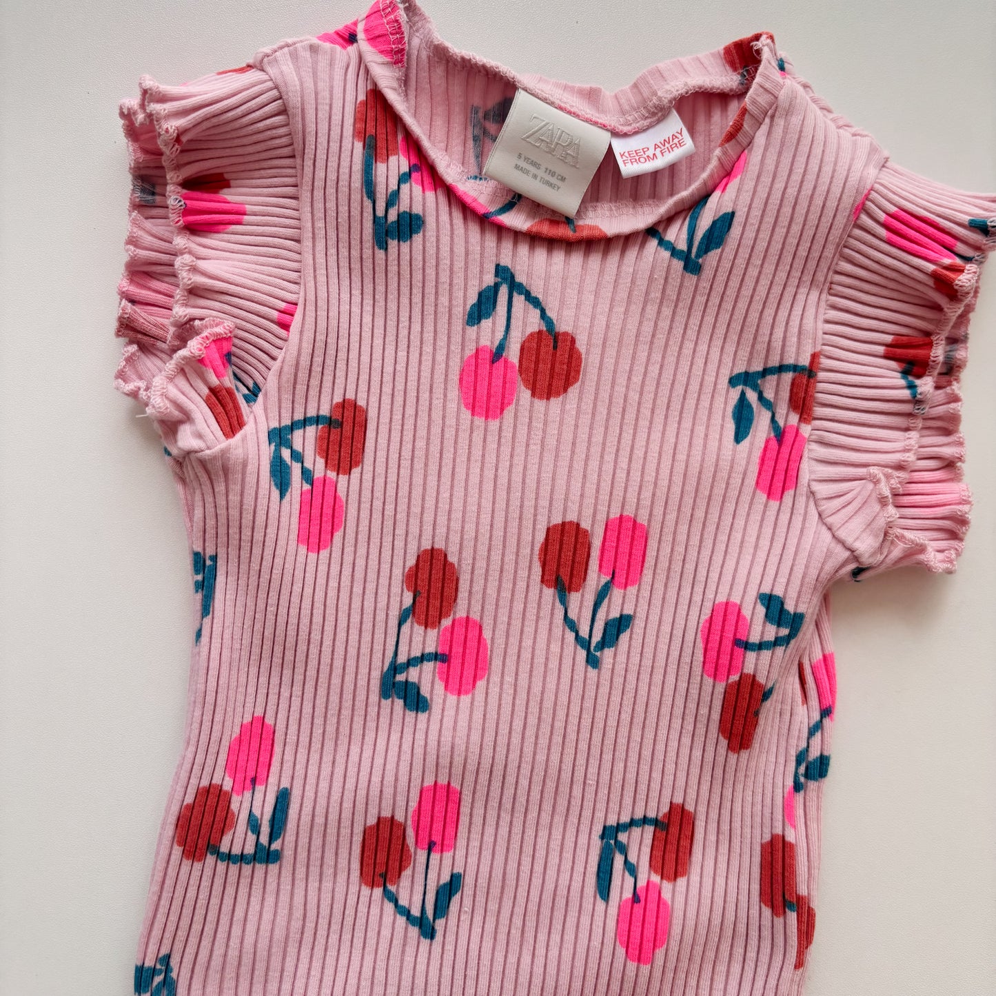 Ribbed Stretchy Tee (5Y)