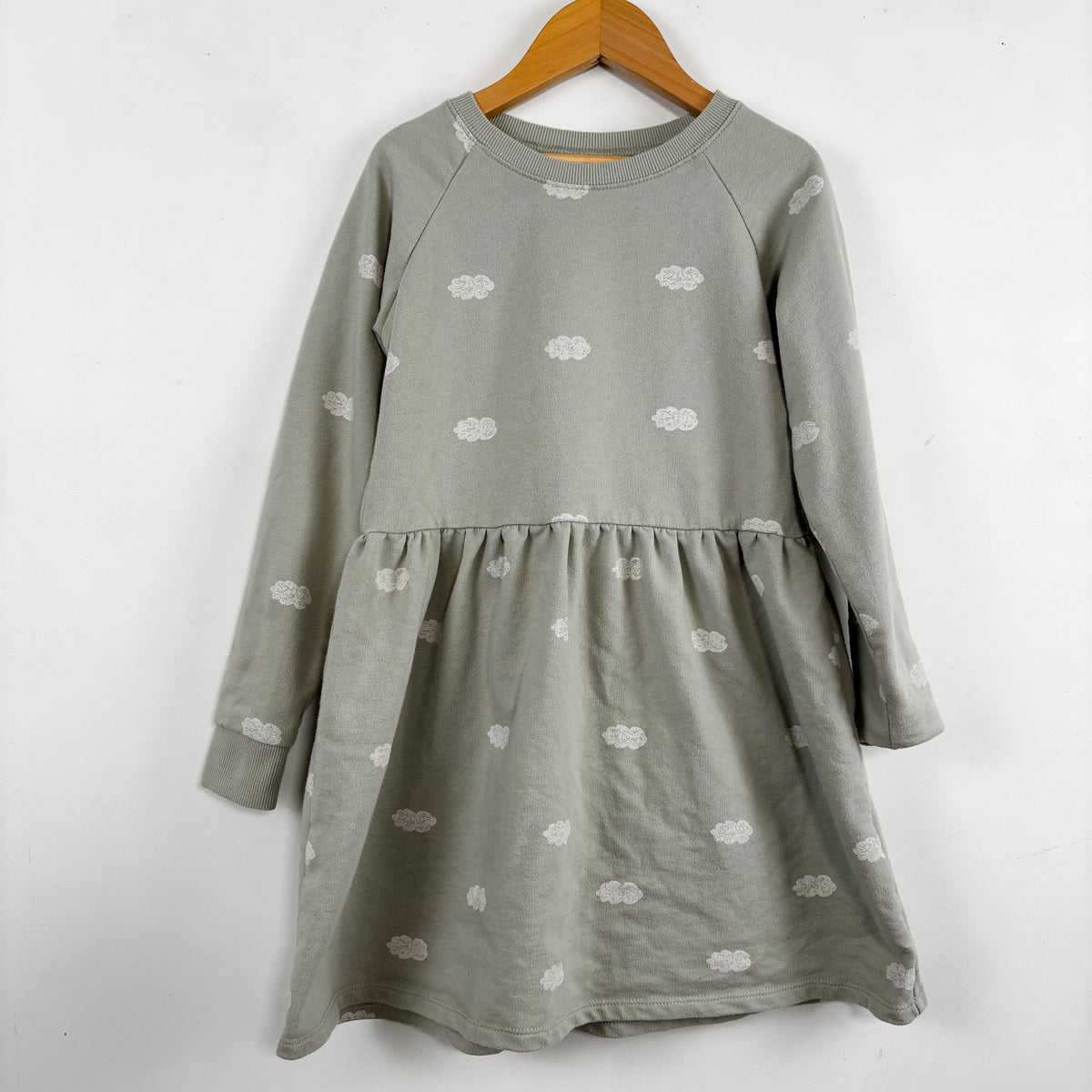 Pale Green Sweatshirt Dress (6-7Y)