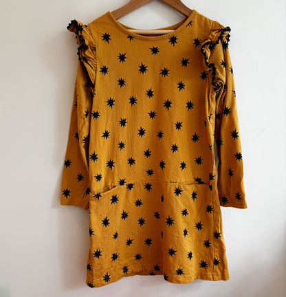 Mustard & Navy Starburst Dress (7Y)