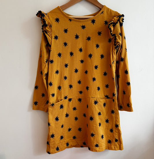 Mustard & Navy Starburst Dress (7Y)