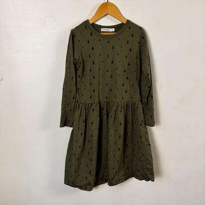 Organic Green Patterned Dress (6Y)