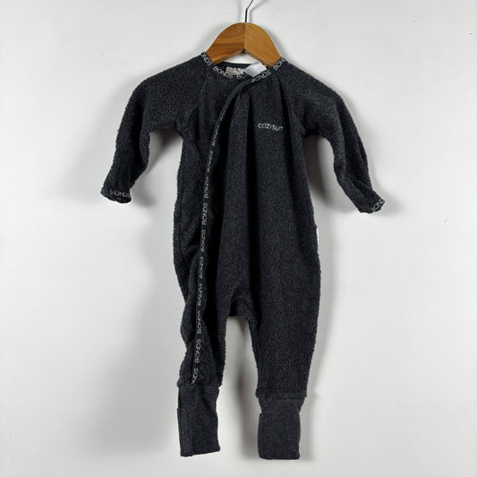 Grey Terry Cozysuit (3-6M)