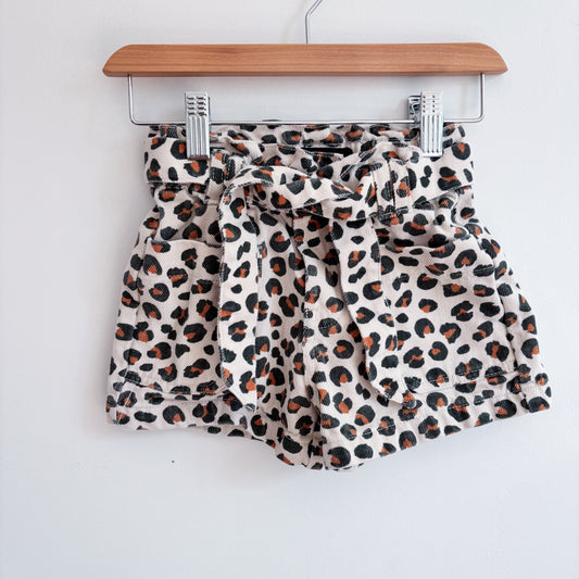 Animal Print Denim Shorts (5Y)