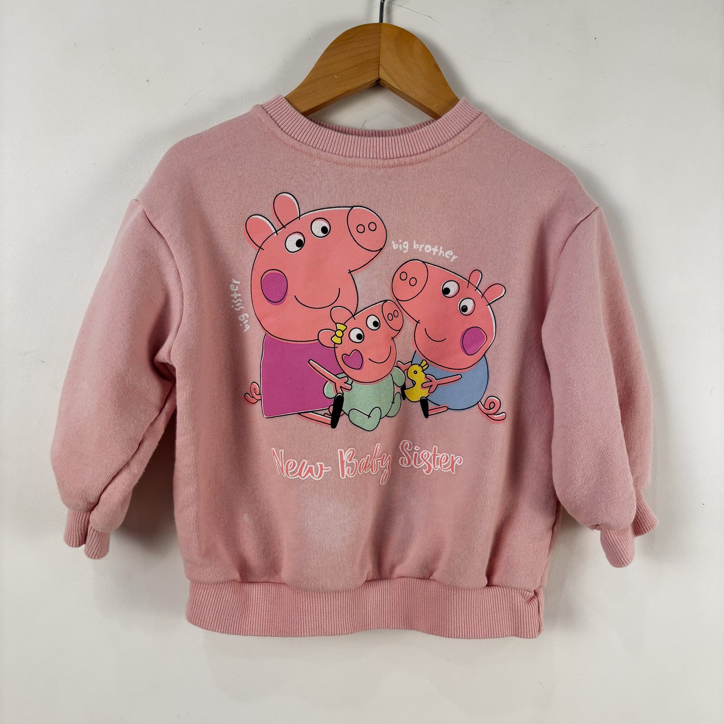 Baby Sister Pig Character Sweatshirt (2Y)