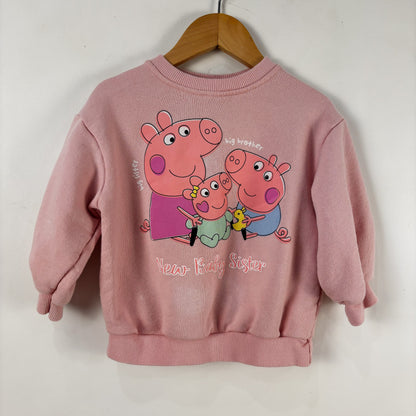 Baby Sister Pig Character Sweatshirt (2Y)