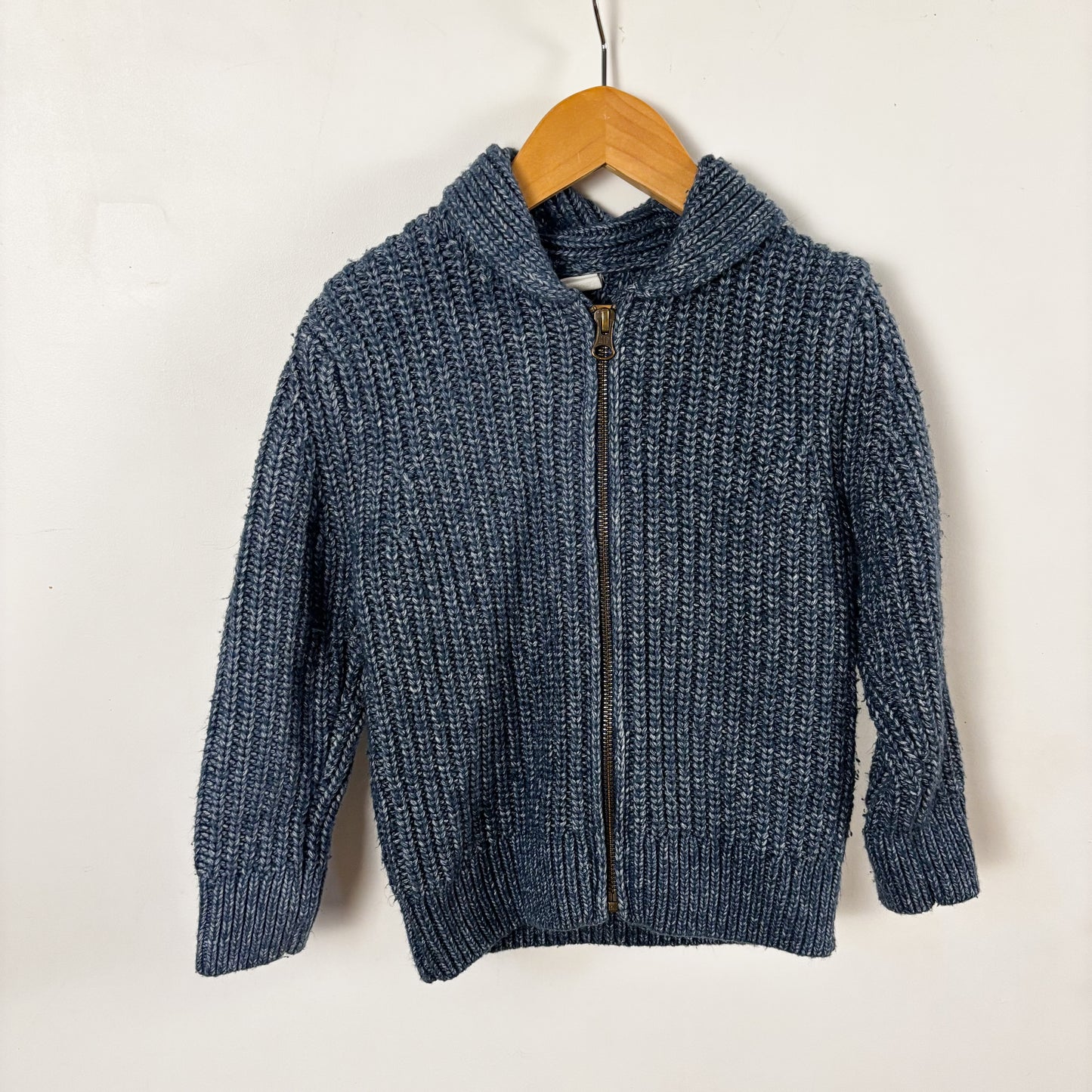 Thick Blue Zippered Sweater (4Y)